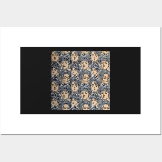 Gibson Girl Wallpaper Wall Art by JonHerrera